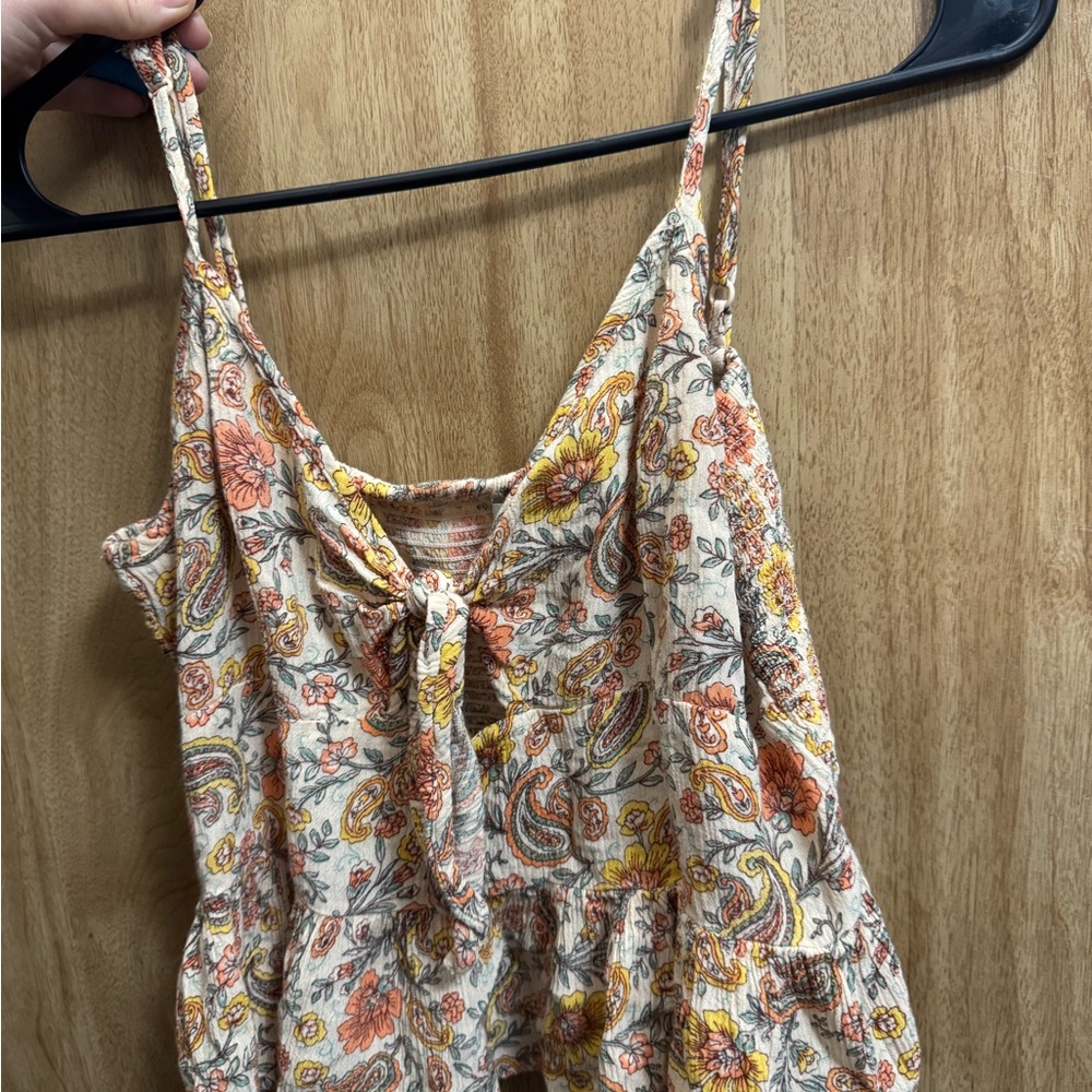 Patrons of Peace Orange and Yellow Floral Camisole